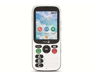 Doro 780X 4G GSM Mobile Phone, Very Easy To Use With Only Three Large Direct Dial Buttons, Bluetooth, Emergency Call Button, GPS, Wi-Fi, IP54 Waterproof, Black And White, 380474