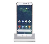 Doro 8080 Unlocked 16 MP Camera Smartphone for Seniors with 5.7" Display, GPS Localisation and Cradle Included (White/Copper)