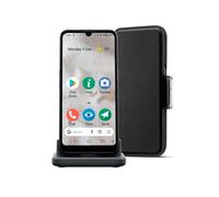 Doro 8100 Plus - 4G Unlocked Smartphone for Seniors - 13MP Triple Camera - Water-resistant Android Phone - 6.1" HD Display - Assistance Button with GPS - Cradle and Wallet Case [UK and Irish Version]