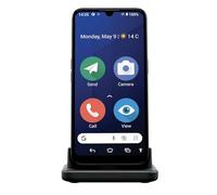 Doro 8200 4G Unlocked Seniors Smartphone - Water Resistant Mobile Phone - Triple Camera 16MP - 6.1" Screen - Assist Button with GPS - Clear Sound - Charger Base (Blue)