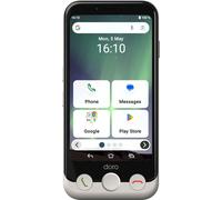 Doro - Aurora A10 Mobile Phone - Senior Smartphone - Easy to Use - Assistance Button with GPS Location - Hearing Aid Compatible - USB Cable Included - Bone