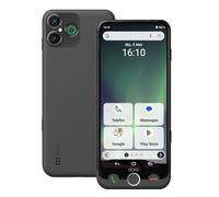 Doro - Aurora A30 Smartphone - Senior Mobile Phone - Easy to Use - Assistance Button with GPS Location - Hearing Aid Compatible - Includes Wireless Charging Station - Graphite