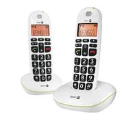 Doro PhoneEasy 100w Duo Cordless Telephone White Twin Handset
