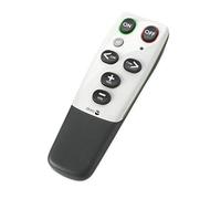 DORO HandleEasy 321rc Senior Universal Big Button Infrared Remote Control | Easy-to-Use Remote for Seniors with Large Buttons, Ergonomic Grip, Learning Function and Universal Compatibility
