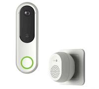 DORO - Hemma Doorbell - Smart Home Doorbell for Seniors - Wireless with Camera - Wifi Connection - Alarm Function - Compatible with Smartphones or Tablets - Easy to Install - Chime Included