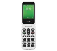 Doro Phone Leva E22-4G Flip Phone For Elderly - Large 2.8" Screen, High Contrast Keys, Loud & Clear Sound, HD Voice, Camera, Secure Button - Charging Cradle - Black/White
