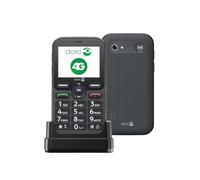 Doro Leva L10 Unlocked mobile phone for seniors - Large landscape displlay -Powerful sound - Camera - Assistancebutton with GPS location - Basic phone without Internet (Graphite)