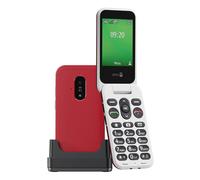 Doro Leva L20 4G Flip Big Button 128MB SIM-Free Unlocked Mobile Phone Red/White