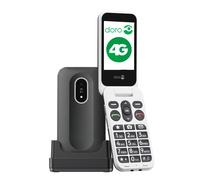 Doro Leva L20 Unlocked 2.8" 128MB 2MP Black Basic Flip Phone for Seniors