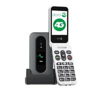 Doro Leva L30 Unlocked mobile phone for seniors - External display for call identification - Powerful HD sound - Camera - Assistance button with GPS - Flip phone without internet (Graphite)
