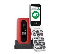 Doro Leva L30 Unlocked Basic Flip Phone for Elderly - Red