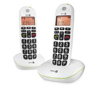 Doro PhoneEasy 100w Duo Cordless Telephone White Twin Handset