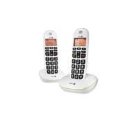 Doro PhoneEasy 100w Duo Cordless Telephone White Twin Handset
