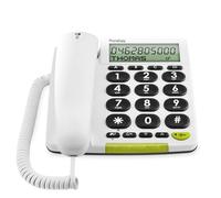 Doro PhoneEasy 312 Big Button Phone for Elderly, Corded Telephone, Living Aid, Hearing Aid Compatible, White