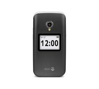 Doro2424 Dual SIM Unlocked Basic Mobile Phone for Seniors with Large Colour Display, Big Buttons and Emergency Button (Black)