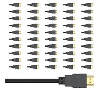 DoroJepi 4K HDMI Cables 3FT 50-Pack, High Speed HDMI 2.0 Cable Shielded Cord with Ethernet Support 4K@60Hz, 2K, HDR, ARC, 3D Compatible with Monitor, Roku/Fire TV, Laptop, PS5/4, Blu-ray