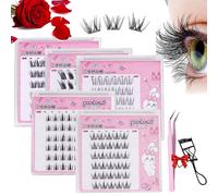 Dorolab, Dorolab Lashes, Dorolab Eyelashes, Dorolab Self Adhesive Eyelashes, Dorolab Glue Free Eyelashes for Eyelash Extensions, No Glue Needed (5Pcs All)