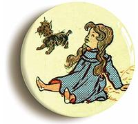 DOROTHY AND TOTO BADGE PIN BUTTON (1inch/25mm diameter) WONDERFUL WIZARD OF OZ