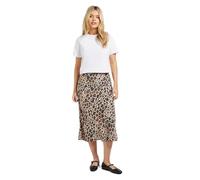 Dorothy Perkins Animal Bias Cut Printed Midi Skirt, 12, Animal