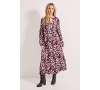 Dorothy Perkins Women's Animal Keyhole Tie Detail Midi Dress | Size: 8 Dorothy Perkins Animal 8