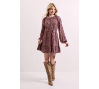 Dorothy Perkins Animal Printed Blouson Sleeve Mini Dress animal 8
