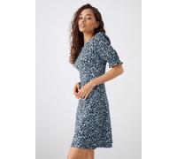Dorothy Perkins Blue Fit & Flare Dress Womens Occasion Dresses
