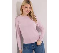 Dorothy Perkins Blush Crew Neck Button Cuff Jumper blush M