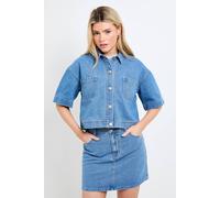 Dorothy Perkins Boxy Cropped Denim Jacket In Light Wash light wash 16