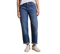 Dorothy Perkins Boyfriends Ankle Grazer Fold Up Jeans, 10, Mid Wash