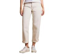 Dorothy Perkins Boyfriends Ankle Grazer Fold Up Jeans, 14, Ecru