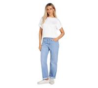 Dorothy Perkins Women's Boyfriends Ankle Grazer Fold Up Jeans in Light Wash | Size: 14 Dorothy Perkins Light Wash 14