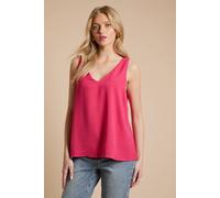 Dorothy Perkins Women's Built Up V Neck Cami in Pink | Size: 12 Dorothy Perkins Pink 12