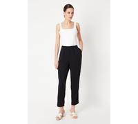 Dorothy Perkins Button Front Slim Leg Trouser In Black black