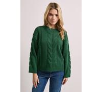 Dorothy Perkins Cable Knitted Crew Neck Jumper In Green green M