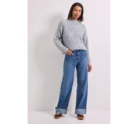 Dorothy Perkins Charcoal Cable Button Detail Jumper charcoal L