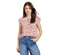 Dorothy Perkins Cherry Lace Trim Tie Front Top, 16, Cherry