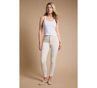 Dorothy Perkins Women's Comfort Stretch Skinny Jeans in Ecru | Size: 16 Dorothy Perkins Ecru 16