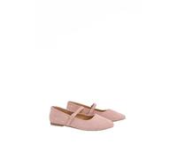 Dorothy Perkins Cressie Faux Suede Studded Padded Mary Jane Ballet Flats, 5, Pink