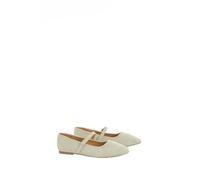 Dorothy Perkins Cressie Faux Suede Studded Padded Mary Jane Ballet Flats, 6, Sage