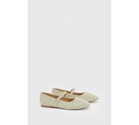Dorothy Perkins Cressie Faux Suede Studded Padded Mary Jane Ballet Flats, 3, Sage