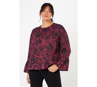Dorothy Perkins Curve Flute Sleeve Top Animal Print animal 20