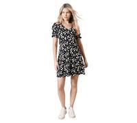 Dorothy Perkins Daisy V Neck Short Sleeve Mini Jersey Dress, 10, Black