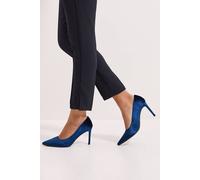 Dorothy Perkins Dash Velvet Pointed High Stiletto Heel Court Shoes In Navy navy 5