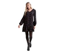 Dorothy Perkins Women's Ditsy Floral Collar Detail Blouson Sleeve Tiered Mini Dress | Size: 10 Dorothy Perkins Floral 10