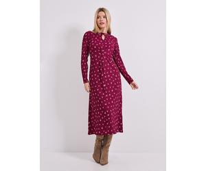 DOROTHY PERKINS Ditsy Floral Knot Waist Long Sleeve Midi Dress 14