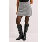 Dorothy Perkins Dogtooth Wrap Mini Skirt In Mono mono 10