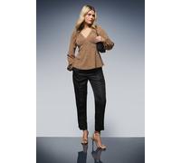 Dorothy Perkins Dp Luxe Gathered Neckline Sparkle Jersey Top In Gold gold 16