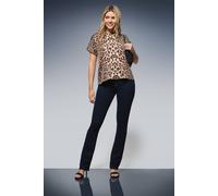 Dorothy Perkins Women's DP Luxe Leopard Sequin Roll Sleeve | Size: 8 Dorothy Perkins Leopard 8
