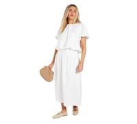 Dorothy Perkins Dropped Shaped Waist Skirt, 10, White