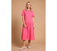 Dorothy Perkins Women's Dropped Waist T-Shirt Midi Dress in Pink | Size: 10 Dorothy Perkins Pink 10
